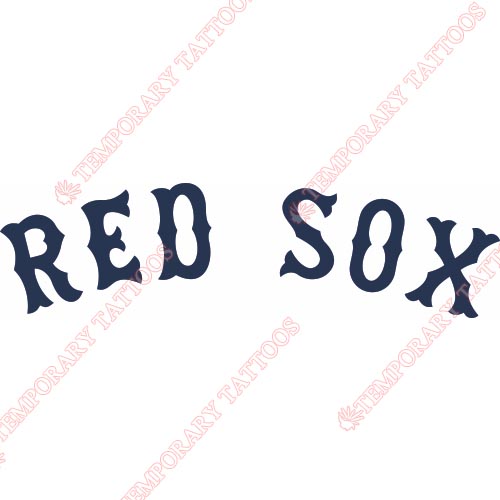 Boston Red Sox Customize Temporary Tattoos Stickers NO.1469